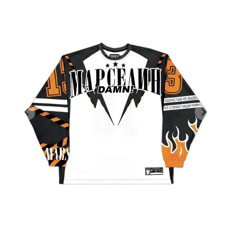 VAYLA Y2K Sprots Langarm-T-Shirts Lässig Harajuku Mode Lockeres Baseball-Trikot Streetwear Retro Klassische Kleidung Oberteile