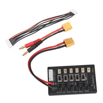 1S Battery Parallel Charging Board Lithium Battery Pack Series Charger Plate with XT60 Plug