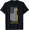 Childhood Cancer Awareness Ribbon In a Flag T-Shirt