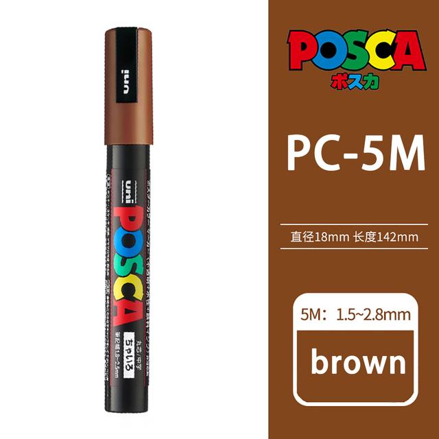 Uni POSCA Marker Farbstift, 39 Farben PC-5M/44 PC-3M/36 PC-1M, Acryl Steinmalerei Zeichnen Graffitti Marker Kunstbedarf