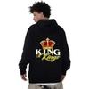 King Queen Plus Size Sweater Valentine'S Day Hooded Pullover Hooded Sweater Hoodie
