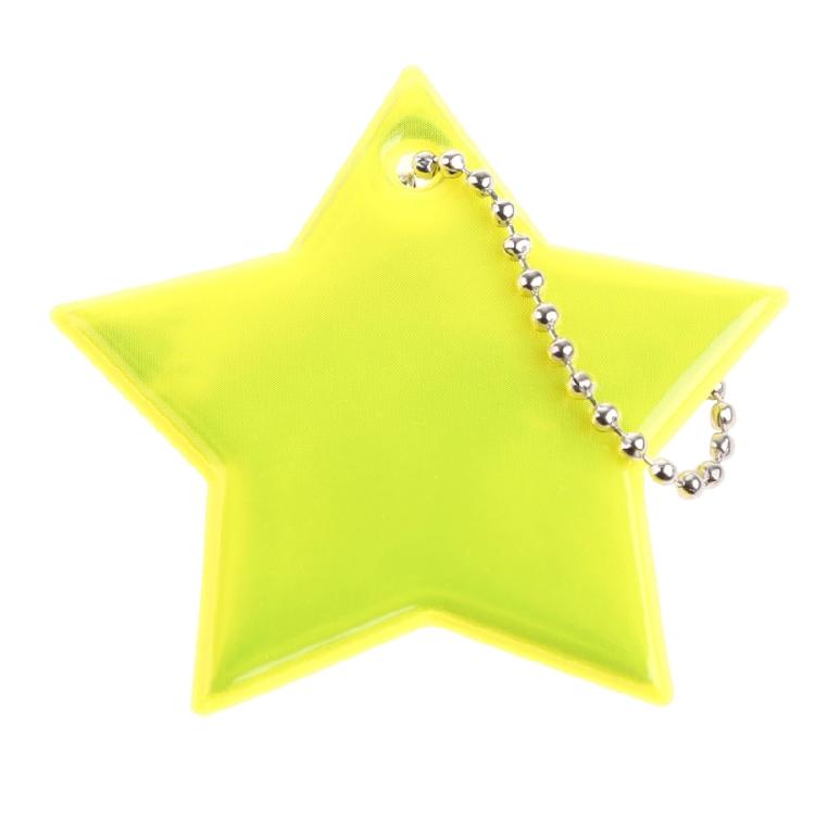 10x Personalized Outdoor Sport Keyrings Reflective Stars Safe Reflector Keychain