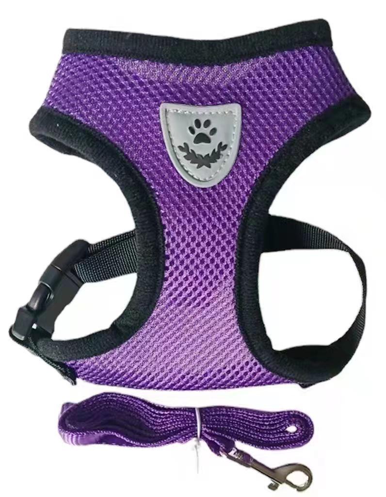 Breathable Adjustable Mesh Harness for Small and Medium Dogs