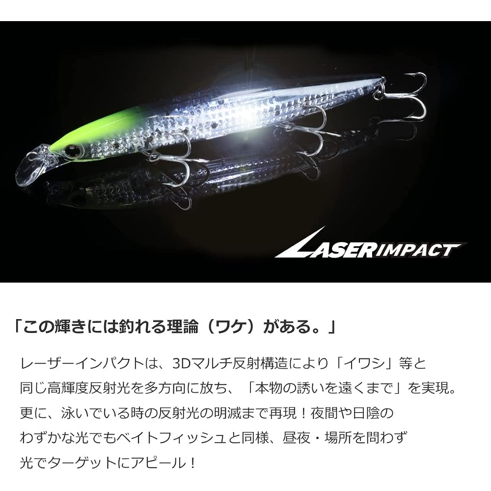 Daiwa Shoreline Shiner Z Vertis R125S-LI Laser Impact Fishing Lure 125mm 18g
