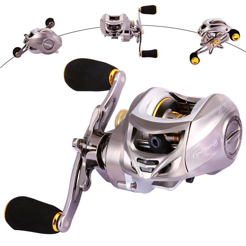 Baitcasting Fishing Reel -6.3:1 Low Profile Baitcaster Reel with Magnetic Brake System11+1BB