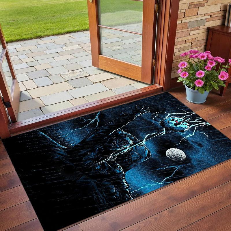 Crystal Velvet Rug Soft Non Slip Indoor Floor Mat Home DecorFriday the 13th Jason Voorhees