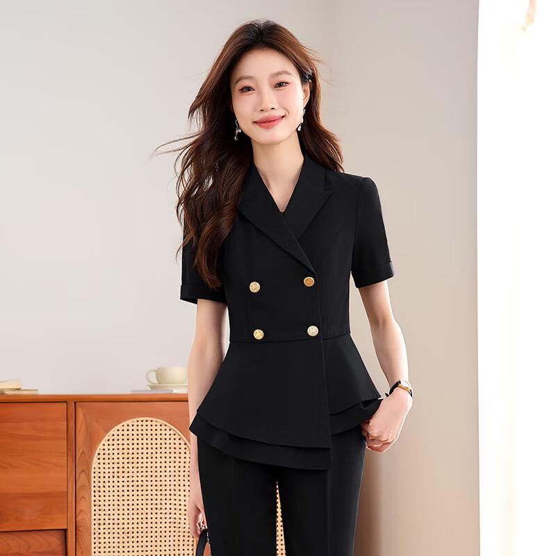 Women's Short-Sleeve Business Suit Set
