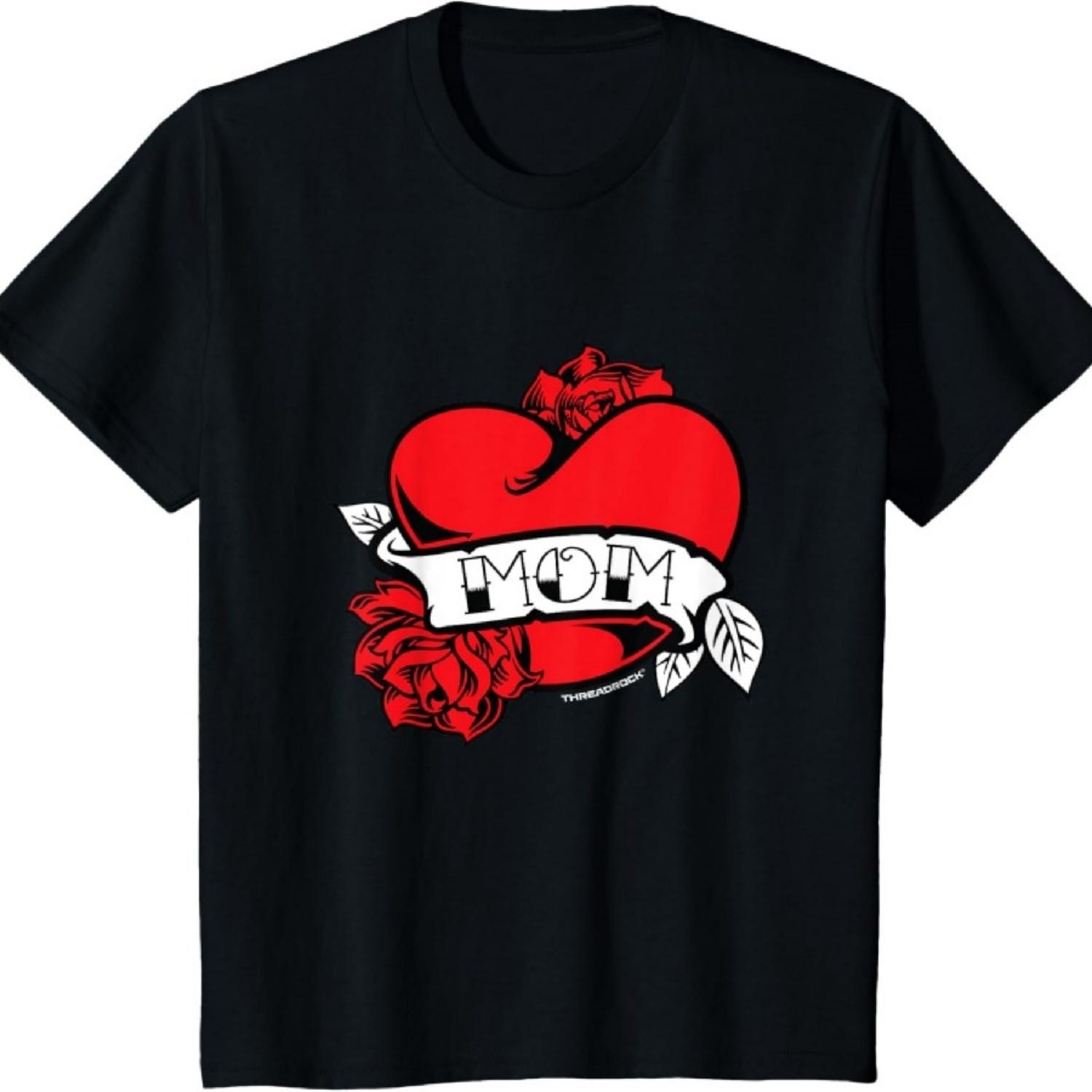 

Kids Mom Heart Tattoo T-Shirt T-Shirt XXXXXL чорний