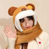 Oversized Scarf Hat for Girls Halloween Cute Ears Capybara Hat Birthday Gifts