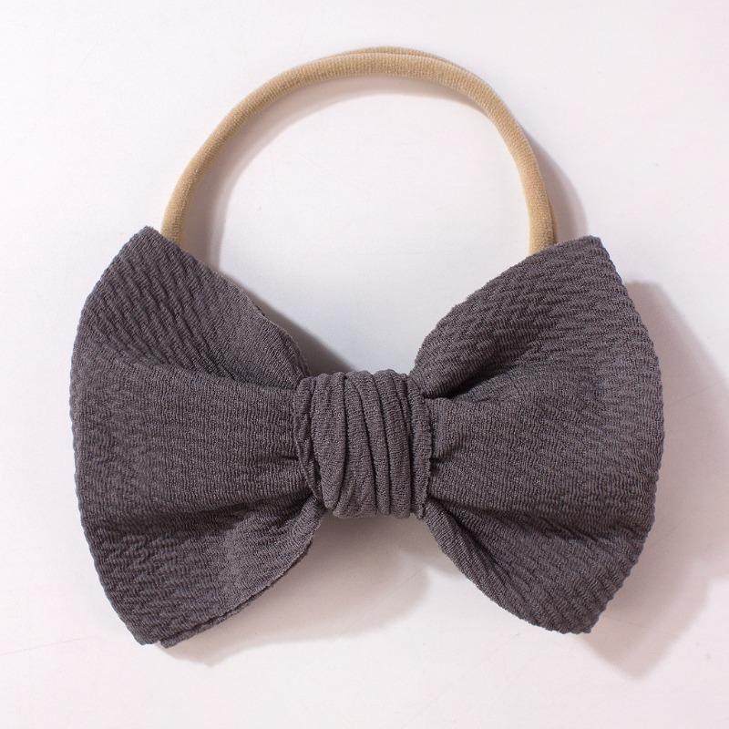 New versatile nylon baby headband, cute bow children's headscarf, thin breathable baby hair accessories