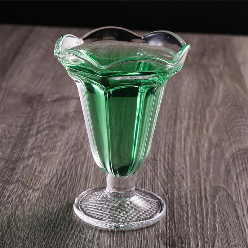 7oz 205ml Versatile Dessert Cup Household Drinkware Creative Cocktail Glass Transparent Sundae Ice Cream Cups Drinks for Party