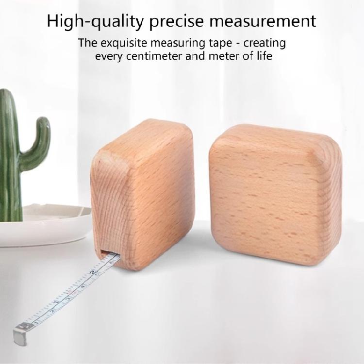 Wood Case Construction Tape Measure 2m Measuring Tape Ruler for Comfortable Grip In Any Setting