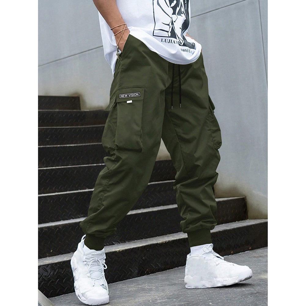 2025 Summer Men's American Retro Joggers: Casual, Loose, Sporty Work Pants