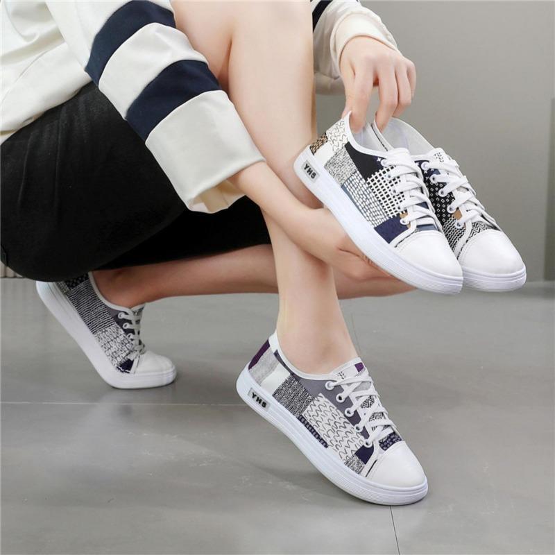Canvas Shoes Women, Cloth Shoes Single Shoes Students Casual Breathable Non-slip Soft Bottom Women's Shoes