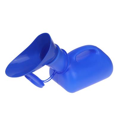 1000Ml Blue Unisex Urinal Mobile Toilet Pee Storage Tool Travel Car Pee Bottle With Lid Pee Large Capacity Urinary Bottle
