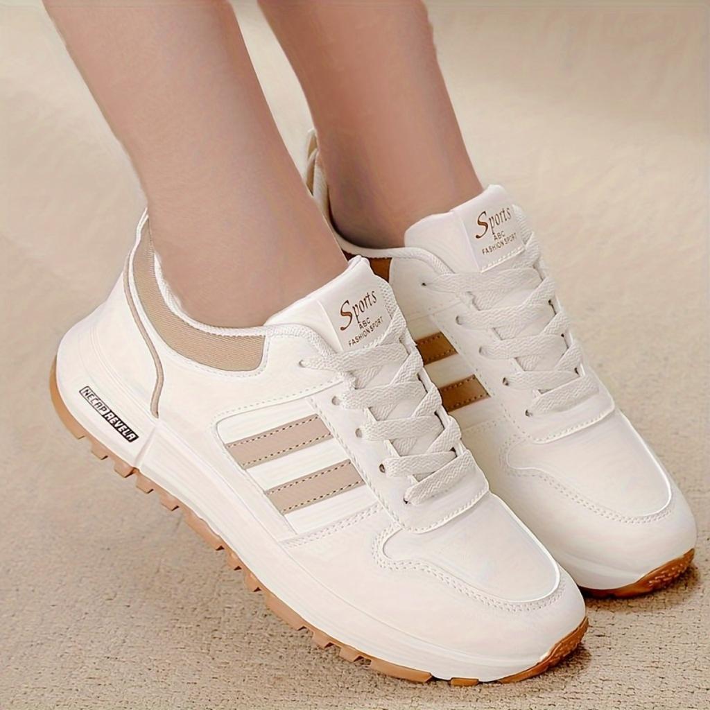 Ladies' Breathable Mesh Sneakers - Lightweight and Comfortable Lace-up Casual Shoes, Suitable for All Seasons, with Soft Soles