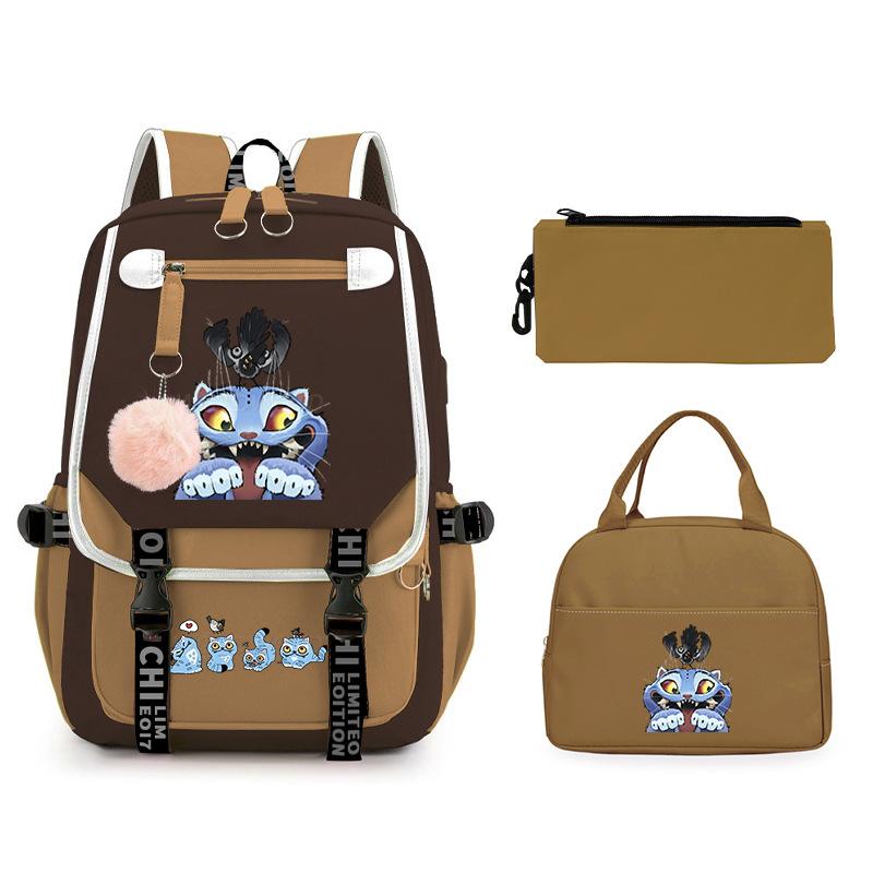 Animation Cartoon Peripheral Printing Children'S Backpack Male And Female Versatile Large-Capacity Student Schoolbag