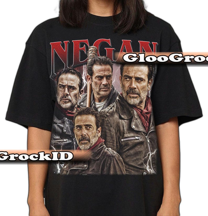 Negan The Walking Dead Graphic Tee  Lucille Bat Villain Shirt  AMC Zombie Apocalypse Merch S