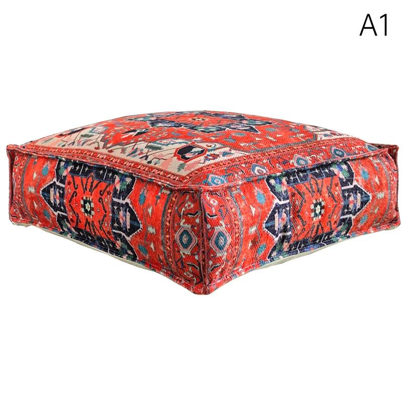Чехол для подушки для медитации в марокканском стиле размером 45x45 см ленивый футон чехлы для подставки для ног ненабитый домашний пуф с татами для эркера 5319₽