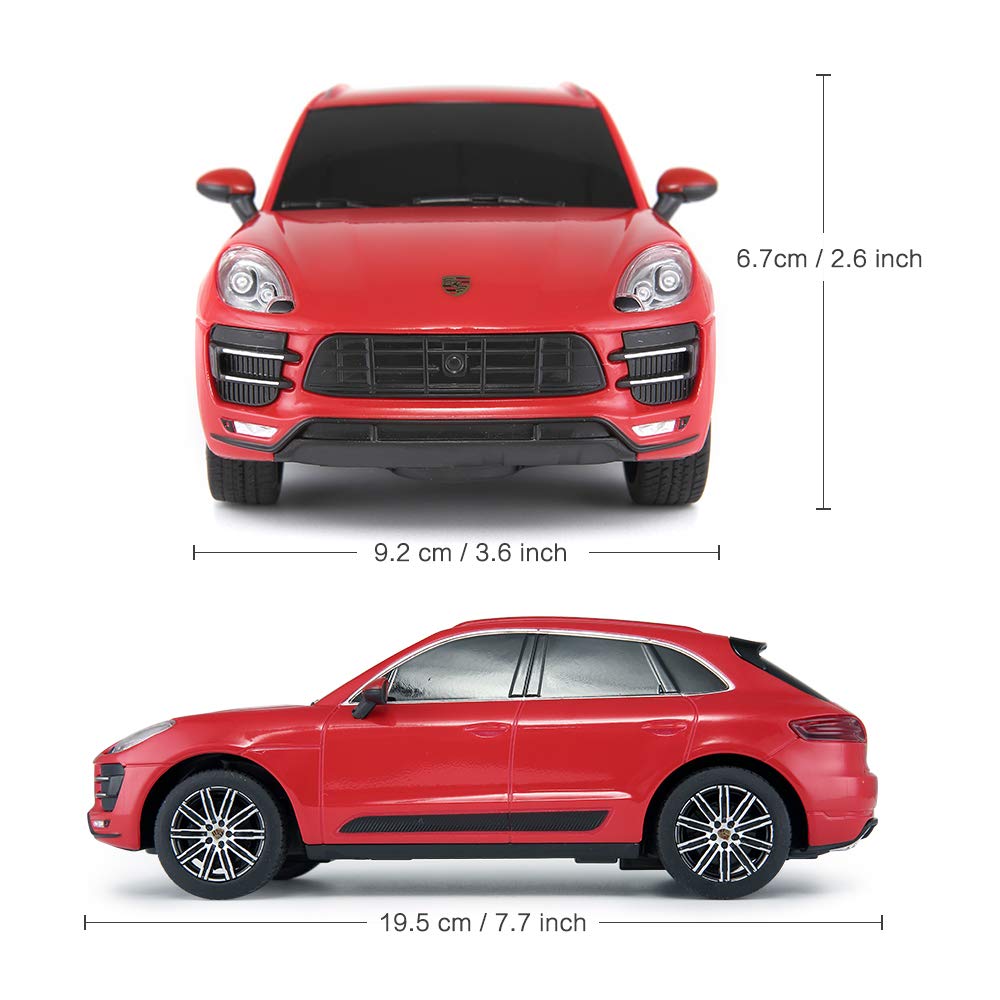 RASTAR Porsche Toy Car Porsche Macan RC Model Car 2.4GHz 124