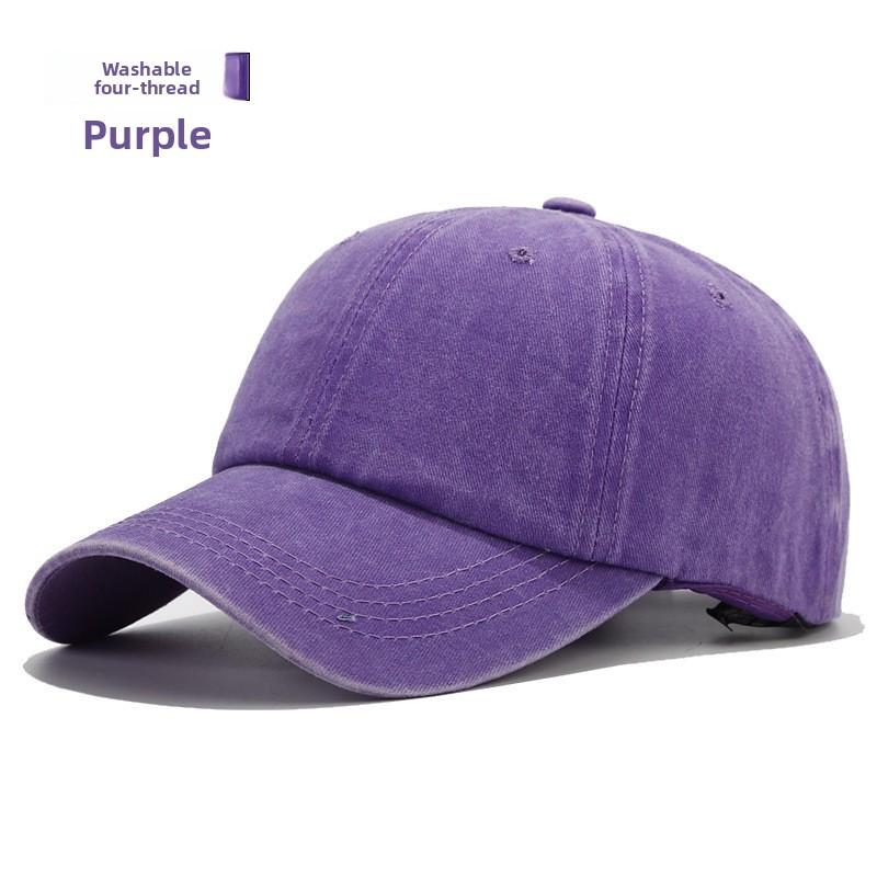 6-panel Washed Cotton Twill Baseball Cap Custom Logo Unisex Vintage Adjustable Washable Hats Factory Direct