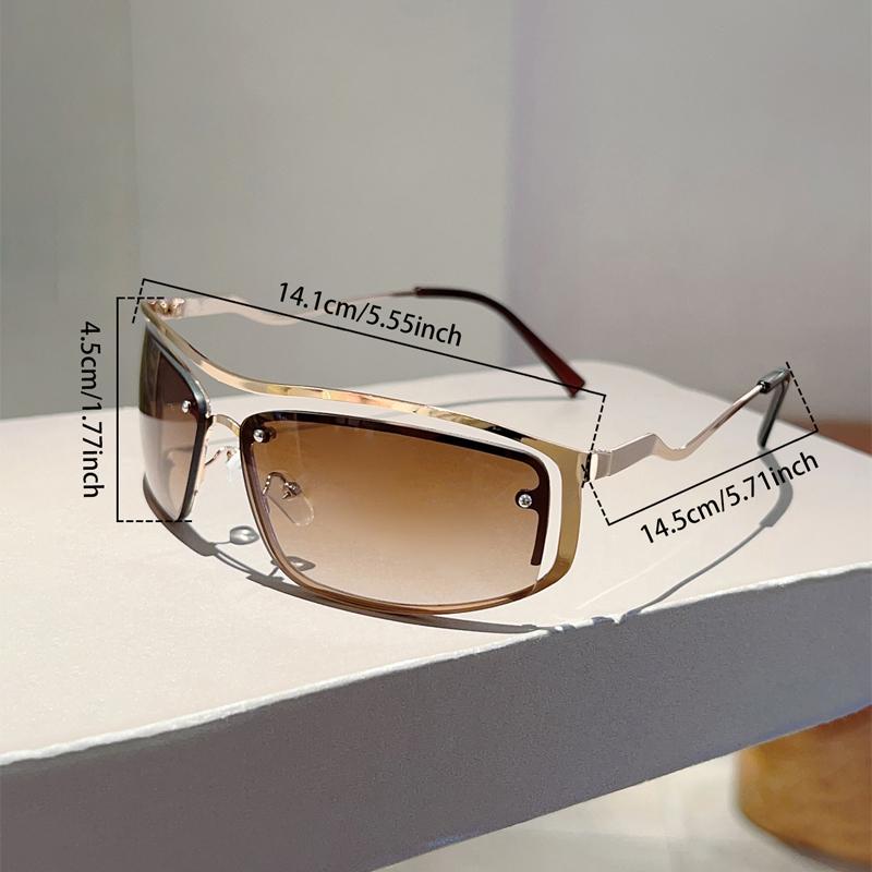 Fashion Sunglasses Women New Irregular Rim Gradient Outdoor Shades Ins Trendy Luxury Brand Design Stylish Sun Glasses