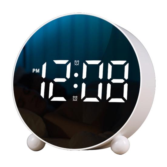 Digital Alarm Clock Large LED Display 3 Levels Brightness Adjustable Silent USB Battery Powered Home