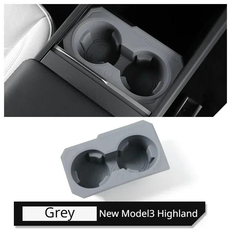 Rear Seat Water Cup Support Central Control Cup Holder for Tesla Model Y LAUNCH 2025/Model 3+ Highland Limiter Drink Coaster Pad
