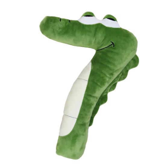 

Digital Animal Doll 0-9 Cartoon Numbers Lovely Giraffe Seahorse Crocodile Plushies Companion Educational Toy Soft Stuffed Numeral Pillow Baby темно-зеленого