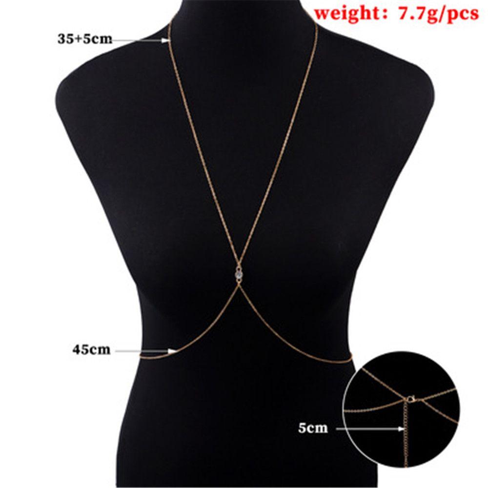 Women Bohemian Style Beach Bikini Belly Waist Chain Body Chain Wear Body Jewelry Harness Necklace