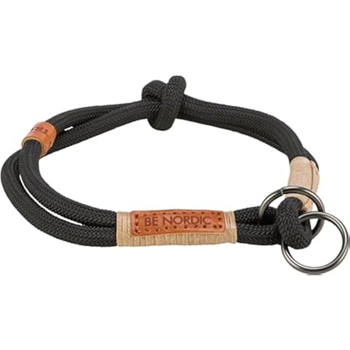 Collier Anti-traction - TRIXIE - BE Nordic - Noir/Sable - Taille S - Confort Optimal Pour Petits Chiens