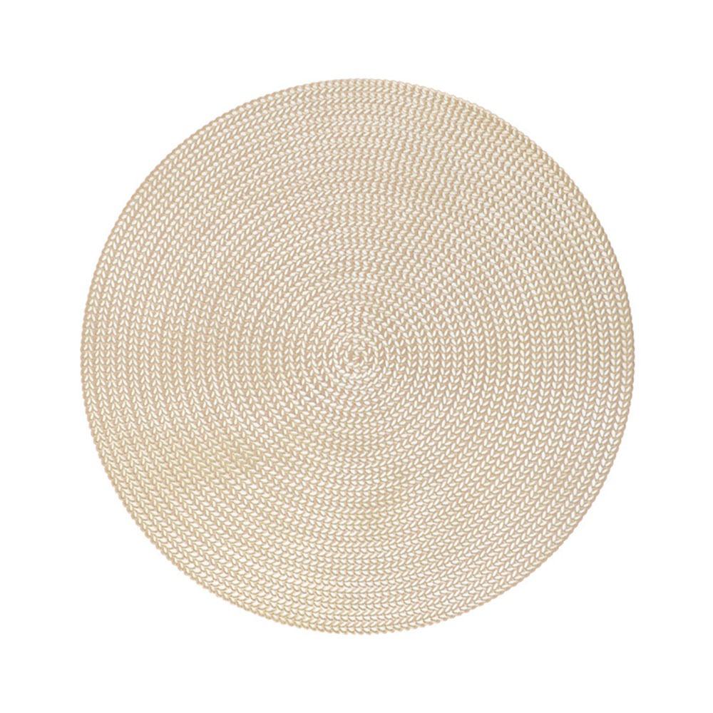 Hochwertige mehrfarbige Tischunterlage rutschfest PVC Wärmeisolierpad Hitzebeständig Runder Esstisch Dekorative Matte Restaurant