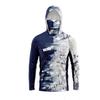 2024 Neu Outdoor Sport Sonnenschutz UPF 50+ Langarm Angelanzug UV-Schutz Maske Kapuzen Angelanzug