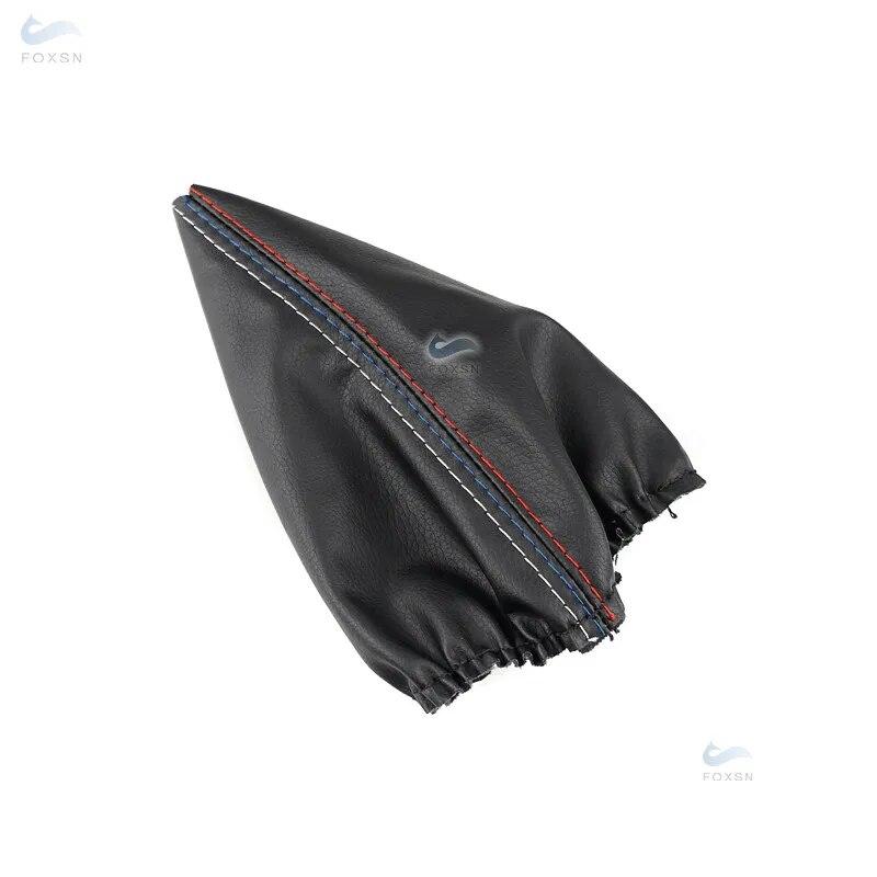 Weiche Leder-Schalthebelabdeckung für BMW 3er-Serie E36 E46 E30 E34 M3 Mittelkonsole Schalthebel-Staubschutzabdeckung