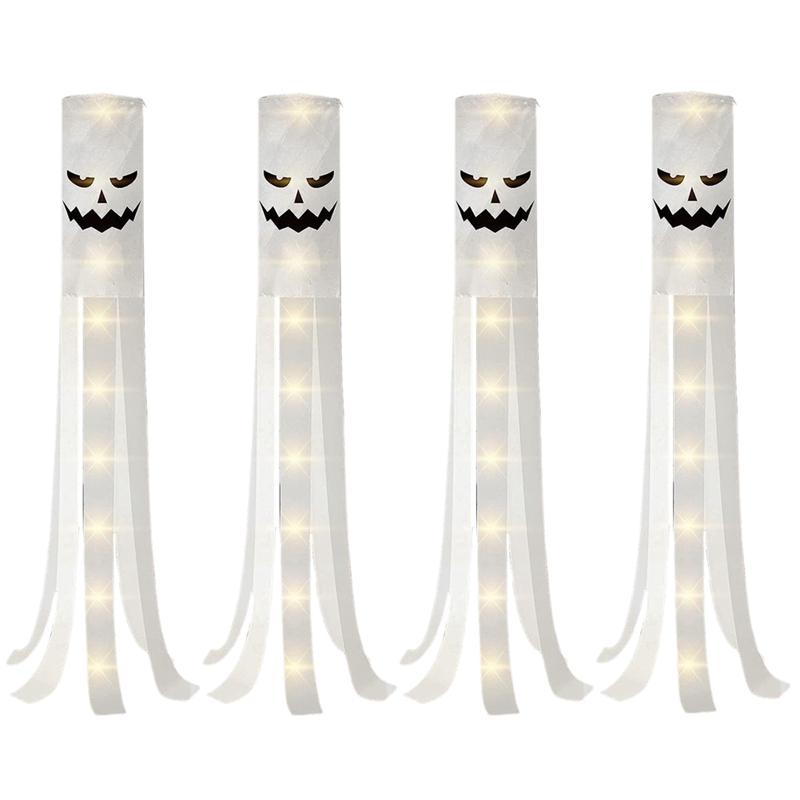 Halloween Windschlauch Flagge Outdoor Geisterfest Geisterflagge Horror Festival Flagge Windsack Outdoor Hof Flaggen Partyzubehör, Spo