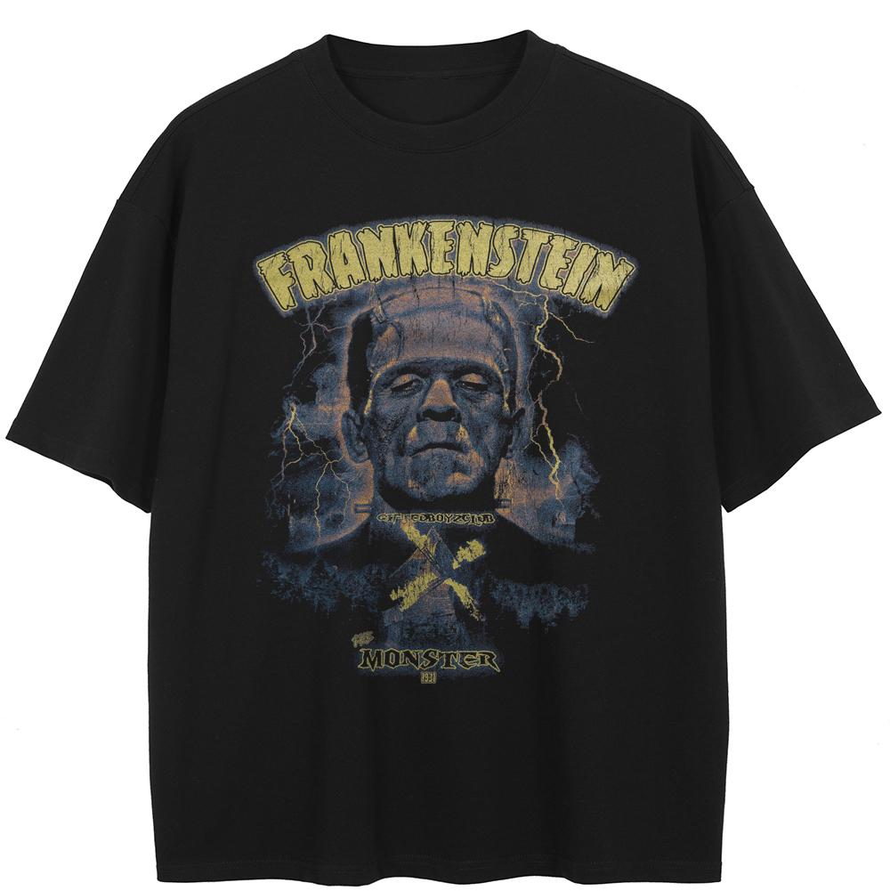 

Уличная одежда Забавная футболка с графикой Хлопковая стираная черная футболка Унисекс Топы Футболки С короткими рукавами Футболка XXL чёрный