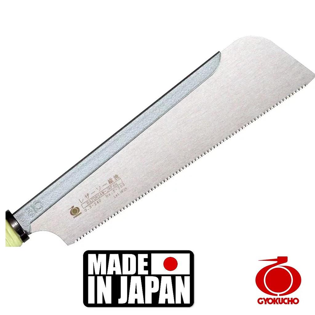 Razorsaw Handwerkssäge, Typ A, 240mm, Griff aus Blauregenholz, 300mm Sägeblatt