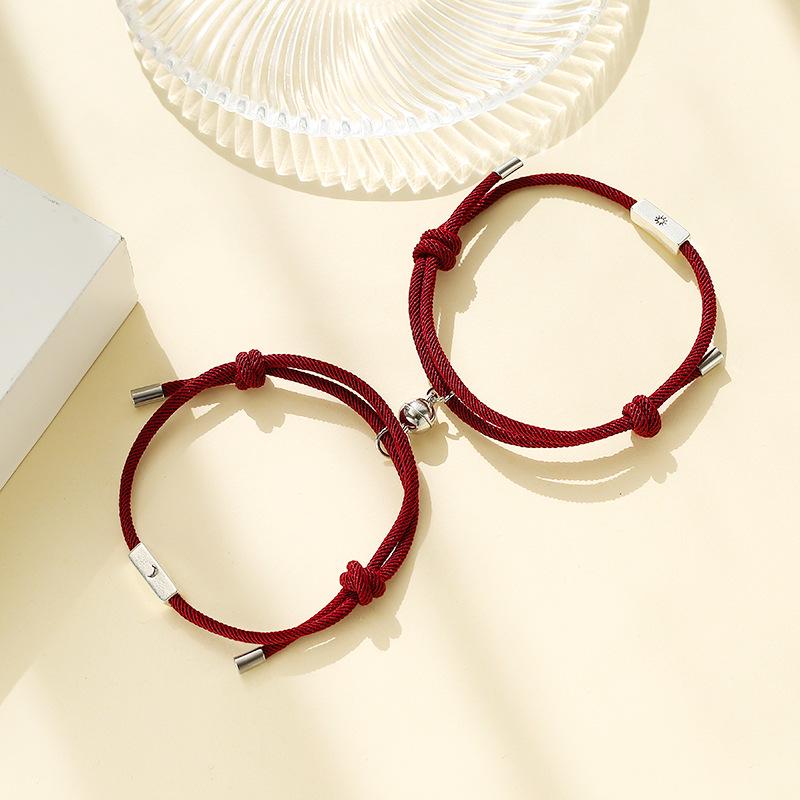 2020 Sonne & Mond Legierung Paar Armbänder mit Magnetischer Anziehung - Freundin Schmuck