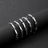 Fashion Stainless Steel Chain Necklace Hip Hop Style Silver Waterproof Cuban Link Snake Rope for Party Men Women