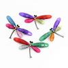 Retro European & American Brushed Acrylic Crystal Dragonfly Brooch - Exaggerated Personality Electroplated Black Dragonfly Pin Accessories