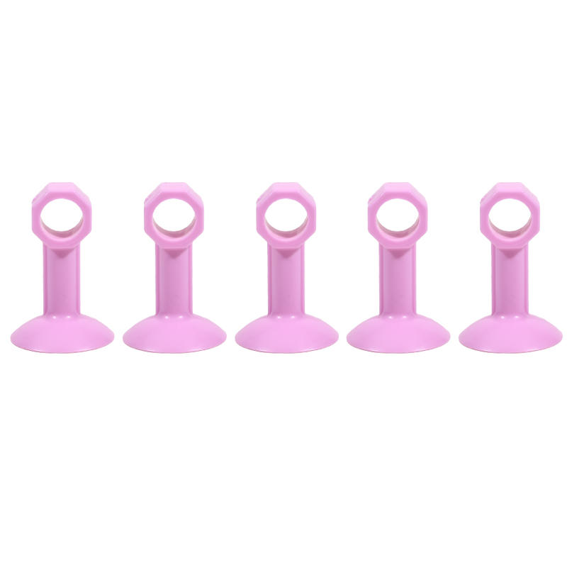 5Pcs Heavy Duty Silicone Door Stopper Bumper Pads Anti-Collision Suction No Drilling Silicone Door Handle Pad for Bedroom Living Room