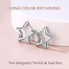 Hypoallergenic Starlike Earrings 18K Gold Plated Star Shape Hoop Earrings for Women Star Ear Buckle Minimalist Jewelry