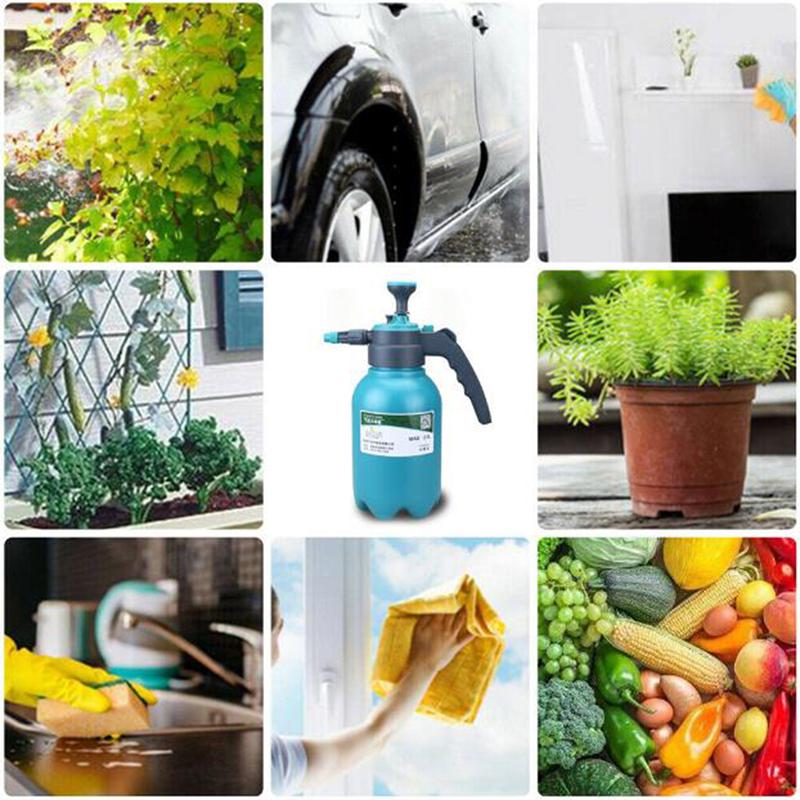 Pulverizator chimic de apă de 2 litri, sticlă portabilă de pulverizare portabilă pentru grădină