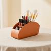 5 Compartments Remote Control Holder Multifunctional Solid Color Makeup Brush Storage Bucket Simple Stable
