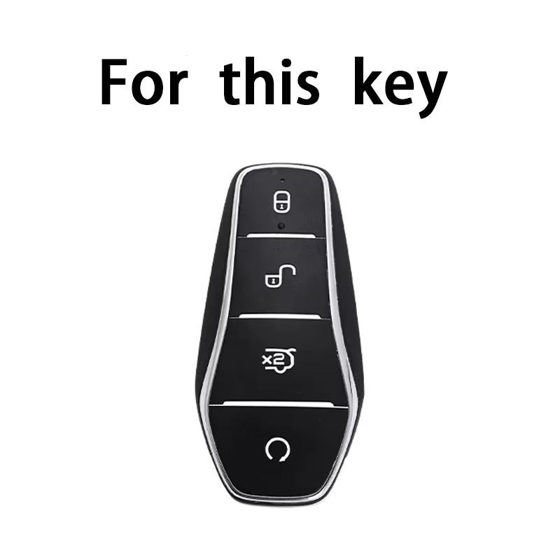 Car Key Case For Byd Atto 3 Han Ev Dolphin Remote Control Protect Cover Auto Accessories