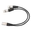XLR Male to Dual XLR Female Cable XLR Y Splitter Cable Dual Female XLR to Male XLR Mic Combiner Y