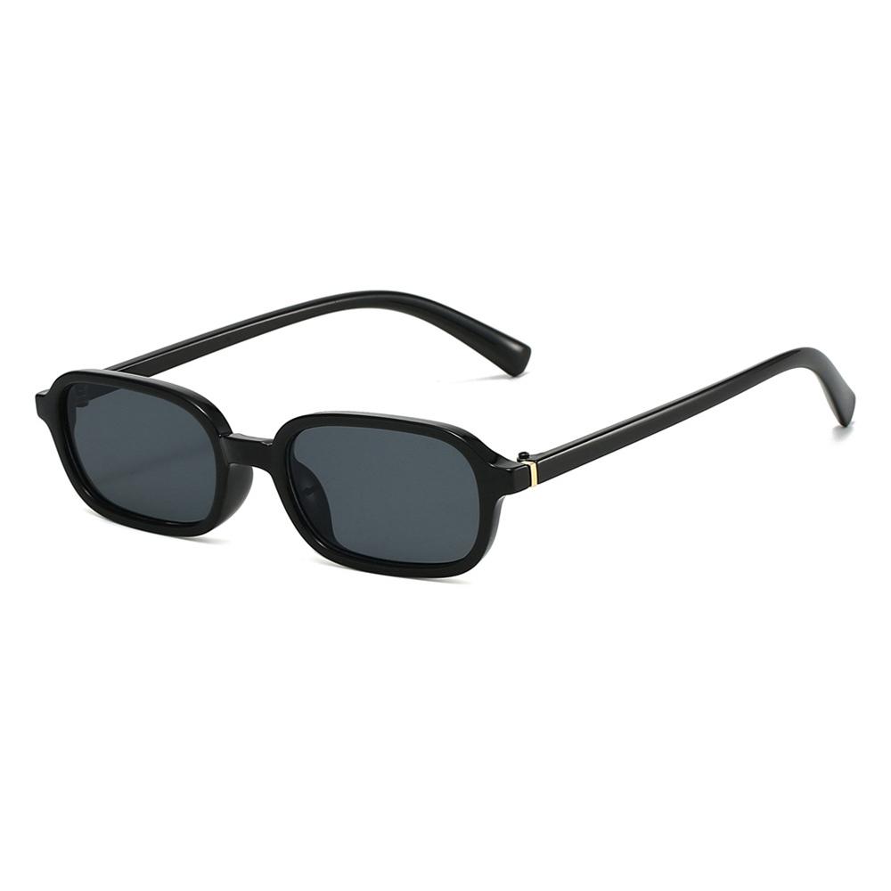 

Vintage Small Square Frame Glasses Retro Sunglasses Trendy Eyewear Rectangle Sun Glasses UV400 Shades Men Women Eyepiece чёрный