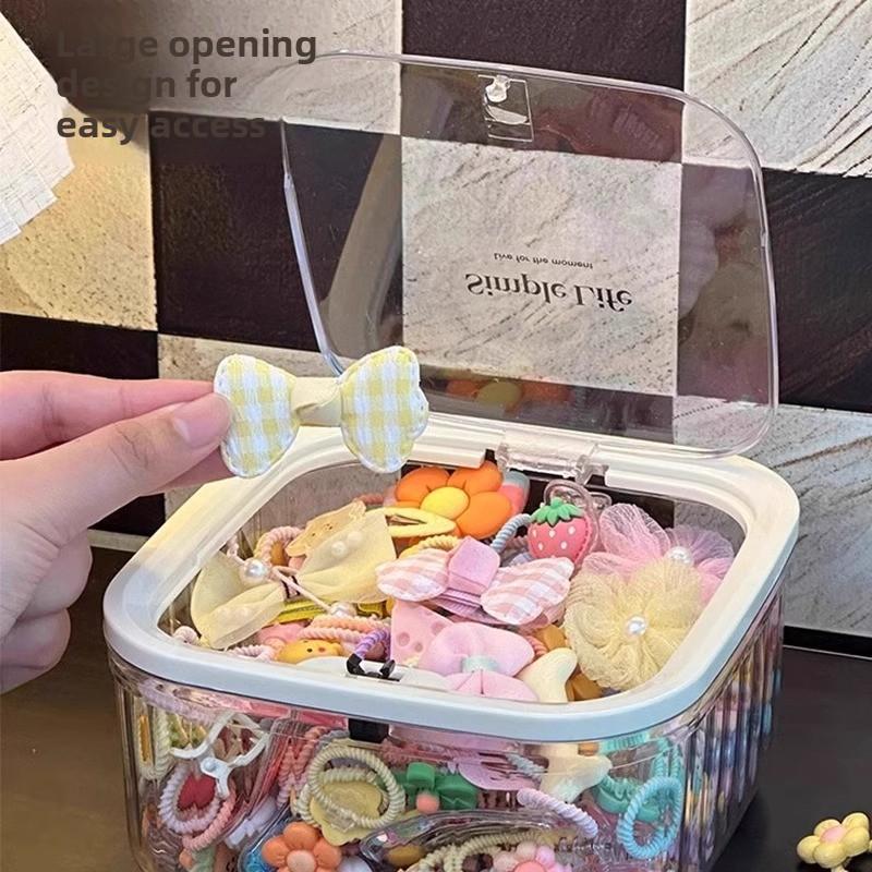 Dětská sponka do vlasů Vlasová karta Ozdoba hlavy Velkokapacitní úložný box na šperky