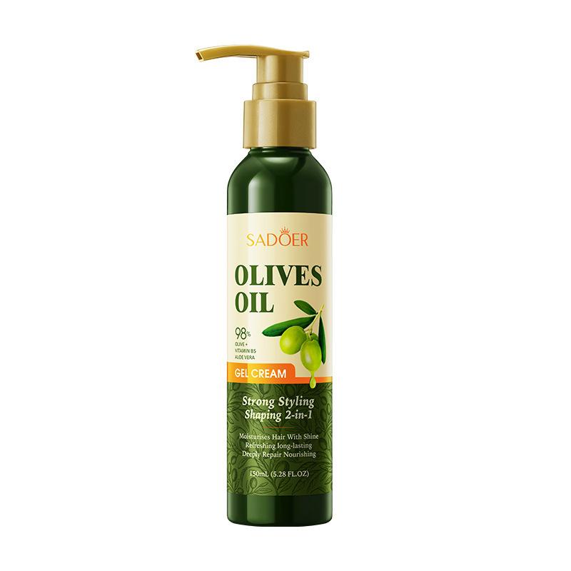 Olive Oil Styling Gel Cream 150ml Long-lasting Styling Fluffy Hair Wax Skin Care Products