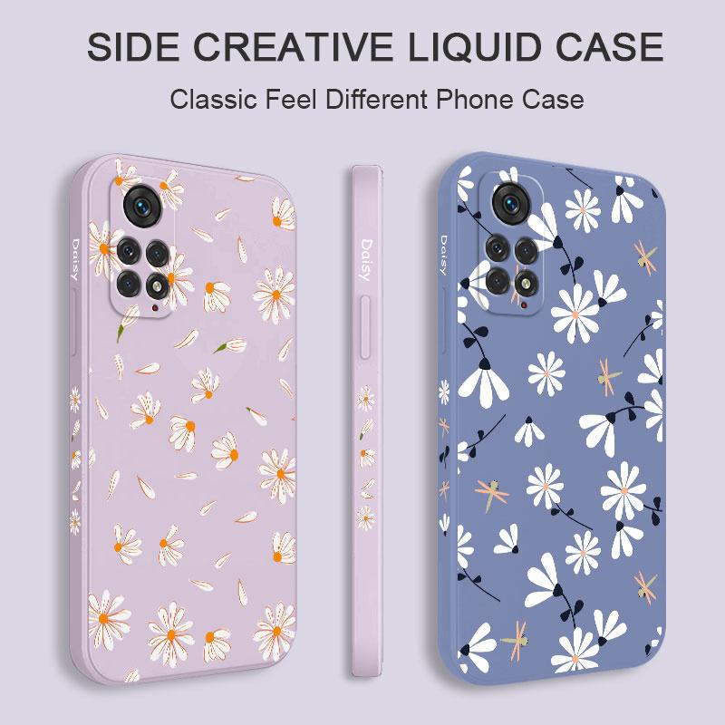Daisies Fly Phone Case For Xiaomi Redmi Note 14 13 12 12S 11 11S 10 10A 10T 10S 9T 9 8 7 A1 Pro Plus 10C 4G 5G Silicone Cover